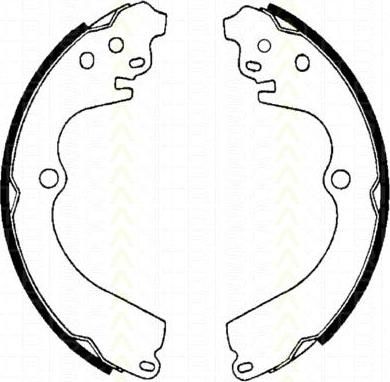 TRISCAN 8100 68551 комплект тормозных колодок на SUBARU IMPREZA седан (GC)