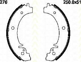 TRISCAN 8100 70276 комплект тормозных колодок на LADA NIVA (2121)