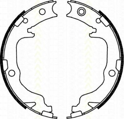 TRISCAN 8100 80010 комплект тормозных колодок, стояночная тормозная с на DODGE CALIBER