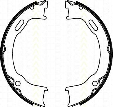 TRISCAN 8100 80012 комплект тормозных колодок, стояночная тормозная с на JEEP CHEROKEE (KJ)