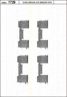 TRISCAN 8105 101650 комплектующие, колодки дискового тормоза на PEUGEOT BOXER автобус