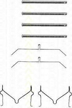 TRISCAN 8105 131598 комплектующие, колодки дискового тормоза на TOYOTA LAND CRUISER (BJ4_)