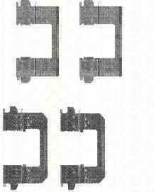 TRISCAN 8105 141601 комплектующие, колодки дискового тормоза на NISSAN X-TRAIL (T31)