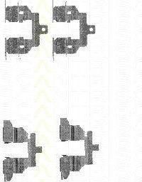 TRISCAN 8105 141602 комплектующие, колодки дискового тормоза на NISSAN QASHQAI / QASHQAI +2 (J10, JJ10)