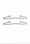 TRISCAN 8105 161519 комплектующие, колодки дискового тормоза на FORD SIERRA (GBG, GB4)
