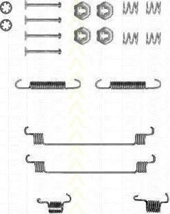 TRISCAN 8105 252519 комплектующие, тормозная колодка на RENAULT CLIO I (B/C57_, 5/357_)