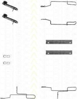 TRISCAN 8105 281591 комплектующие, колодки дискового тормоза на PEUGEOT 405 II Break (4E)