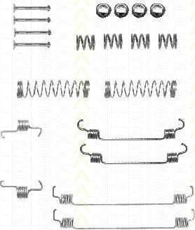 TRISCAN 8105 282570 комплектующие, тормозная колодка на PEUGEOT 208