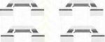 TRISCAN 8105 291610 комплектующие, колодки дискового тормоза на VW BORA универсал (1J6)