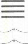 TRISCAN 8105 501509 комплектующие, колодки дискового тормоза на MAZDA 323 III (BF)