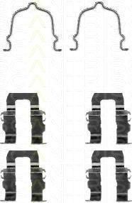 TRISCAN 8105 501562 комплектующие, колодки дискового тормоза на MAZDA 626 III (GD)