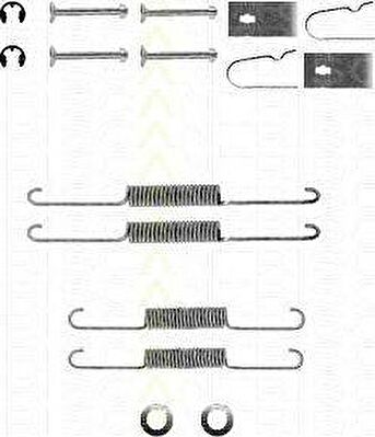 TRISCAN 8105 502416 комплектующие, тормозная колодка на MAZDA 323 I (FA)