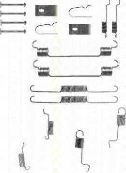 TRISCAN 8105 502555 комплектующие, тормозная колодка на MAZDA 323 C IV (BG)