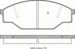 TRISCAN 8110 10005 комплект тормозных колодок, дисковый тормоз на TOYOTA HIACE IV автобус (LH1_)