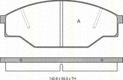 TRISCAN 8110 10005 комплект тормозных колодок, дисковый тормоз на TOYOTA HIACE IV автобус (LH1_)