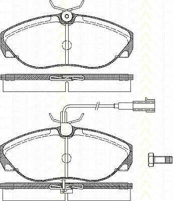 TRISCAN 8110 10020 комплект тормозных колодок, дисковый тормоз на PEUGEOT BOXER автобус (230P)