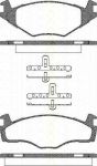 TRISCAN 8110 10022 комплект тормозных колодок, дисковый тормоз на VW POLO Variant (6KV5)