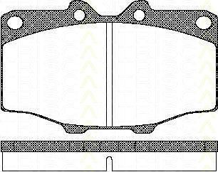 TRISCAN 8110 10034 комплект тормозных колодок, дисковый тормоз на TOYOTA LAND CRUISER (_J6_)