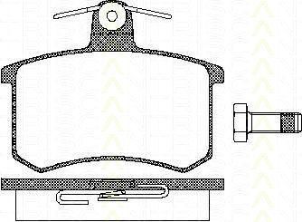 TRISCAN 8110 10116 комплект тормозных колодок, дисковый тормоз на AUDI 100 (4A, C4)