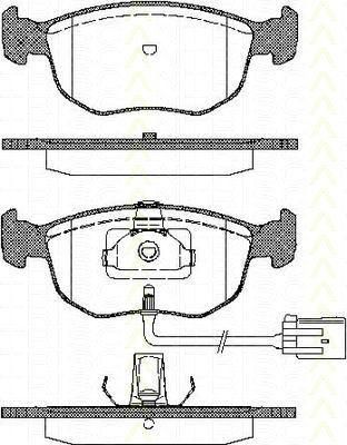 TRISCAN 8110 10504 комплект тормозных колодок, дисковый тормоз на FORD SCORPIO I (GAE, GGE)