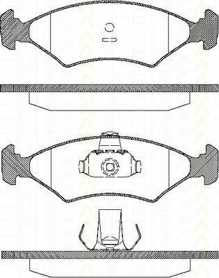 TRISCAN 8110 10506 комплект тормозных колодок, дисковый тормоз на FORD ESCORT III (GAA)