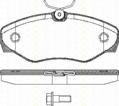 TRISCAN 8110 10529 комплект тормозных колодок, дисковый тормоз на OPEL VIVARO фургон (F7)