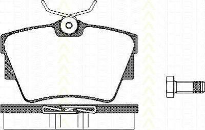 TRISCAN 8110 10530 комплект тормозных колодок, дисковый тормоз на OPEL VIVARO фургон (F7)