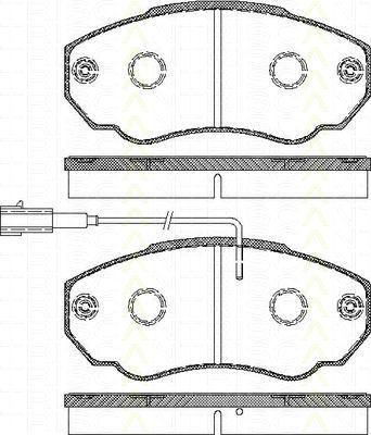 TRISCAN 8110 10531 комплект тормозных колодок, дисковый тормоз на PEUGEOT BOXER фургон (244)