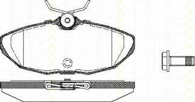 TRISCAN 8110 10537 комплект тормозных колодок, дисковый тормоз на LINCOLN LS