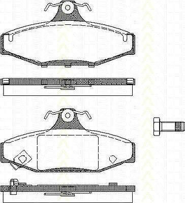 TRISCAN 8110 10539 комплект тормозных колодок, дисковый тормоз на SSANGYONG KORANDO (KJ)