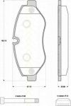 TRISCAN 8110 10557 комплект тормозных колодок, дисковый тормоз на MERCEDES-BENZ VIANO (W639)