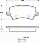TRISCAN 8110 10564 комплект тормозных колодок, дисковый тормоз на VOLVO S80 II (AS)