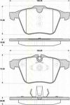 TRISCAN 8110 10565 комплект тормозных колодок, дисковый тормоз на VOLVO S80 II (AS)
