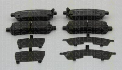TRISCAN 8110 10578 комплект тормозных колодок, дисковый тормоз на MAZDA 2 (DE)