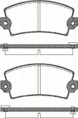 TRISCAN 8110 10732 комплект тормозных колодок, дисковый тормоз на PEUGEOT 305 I Break (581D)