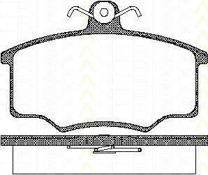 TRISCAN 8110 10776 комплект тормозных колодок, дисковый тормоз на AUDI 80 (81, 85, B2)