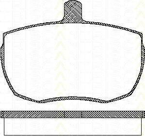 TRISCAN 8110 10815 комплект тормозных колодок, дисковый тормоз на LAND ROVER DEFENDER Station Wagon (LD)