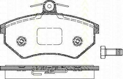 TRISCAN 8110 10975 комплект тормозных колодок, дисковый тормоз на VW PASSAT Variant (3A5, 35I)