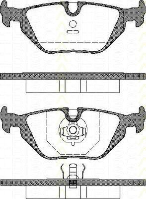 TRISCAN 8110 11001 комплект тормозных колодок, дисковый тормоз на 3 (E36)