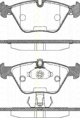 TRISCAN 8110 11010 комплект тормозных колодок, дисковый тормоз на 5 Touring (E39)