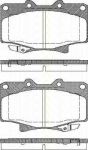 TRISCAN 8110 13013 комплект тормозных колодок, дисковый тормоз на TOYOTA LAND CRUISER (_J6_)