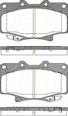 TRISCAN 8110 13013 комплект тормозных колодок, дисковый тормоз на TOYOTA LAND CRUISER (_J6_)