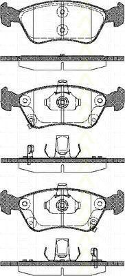 TRISCAN 8110 13018 комплект тормозных колодок, дисковый тормоз на TOYOTA AVENSIS (_T22_)