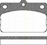 TRISCAN 8110 13029 комплект тормозных колодок, дисковый тормоз на TOYOTA COROLLA (KE)