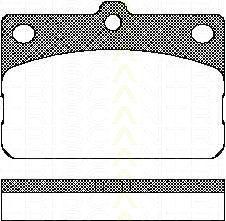 TRISCAN 8110 13029 комплект тормозных колодок, дисковый тормоз на TOYOTA COROLLA (KE)