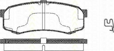 TRISCAN 8110 13032 комплект тормозных колодок, дисковый тормоз на TOYOTA LAND CRUISER 80 (_J8_)