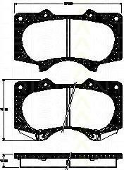 TRISCAN 8110 13064 комплект тормозных колодок, дисковый тормоз на TOYOTA LAND CRUISER PRADO (KDJ15_, GRJ15_)