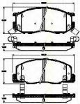 TRISCAN 8110 13066 комплект тормозных колодок, дисковый тормоз на TOYOTA PREVIA (TCR2_, TCR1_)