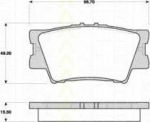 TRISCAN 8110 13069 комплект тормозных колодок, дисковый тормоз на TOYOTA CAMRY седан (_XV4_)