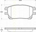 TRISCAN 8110 13073 комплект тормозных колодок, дисковый тормоз на TOYOTA PREVIA (MCR3_, ACR3_, CLR3_)